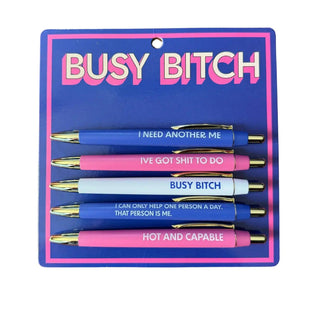 Busy Bitch Pen Set