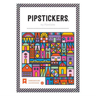 Stained Glass Village Sticker