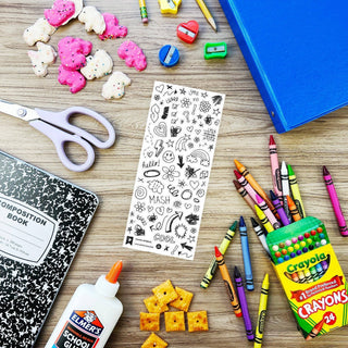 School Scribbles Stickers