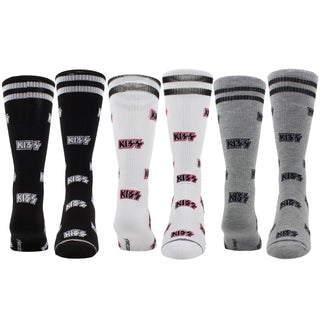 Kiss 3 Pack Gift Box Crew Socks (One Size)