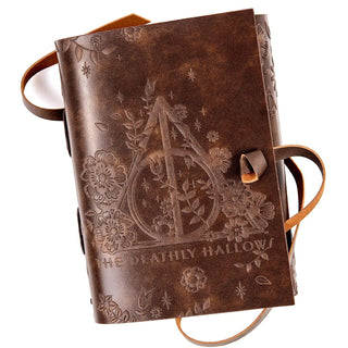 Harry Potter Deathly Hallows Leather Wrap Journal