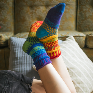 Solmate Rainbow Crew Socks