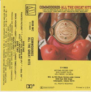 Commodores- All The Great Hits (Used Cassette)