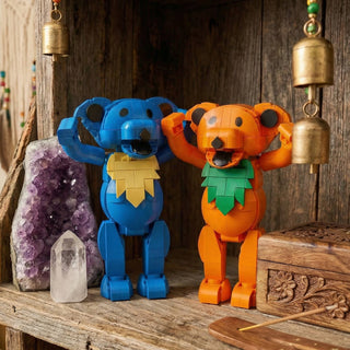Grateful Dead Stealie Blue Dancing Bear Brickcraft Building Brick Kit