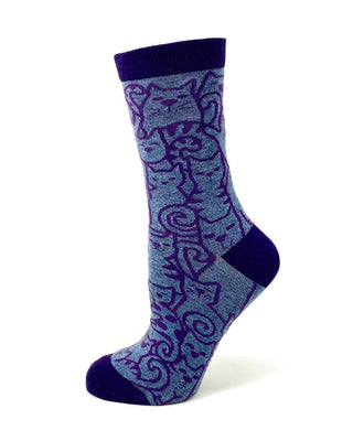 Cats Cats Cats Ladies' Crew Socks