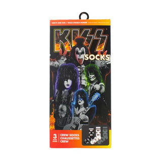 Kiss 3 Pack Gift Box Crew Socks (One Size)