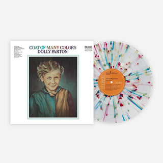 Dolly Parton- Coat Of Many Colors - Rainbow Splatter Colored Vinyl