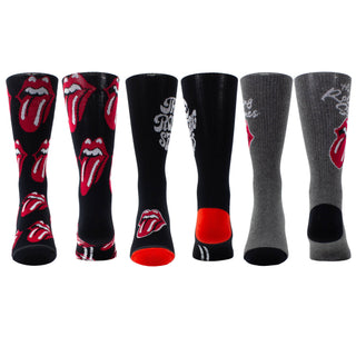 The Rolling Stones Gift Box 3 Pack Crew Sock (One Size)