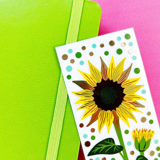 Stretching Sunflower Sticker