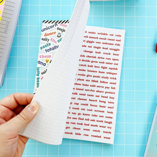 Pipsticks Sticker Poetry Book: Trendy