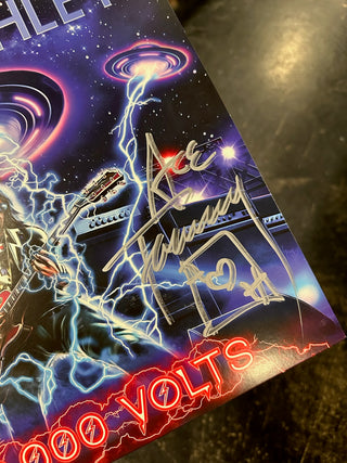 Ace Frehley- 10,000 Volts (Clear W/ Red, Purple, & Blue Splatter)(SIGNED BY ACE)