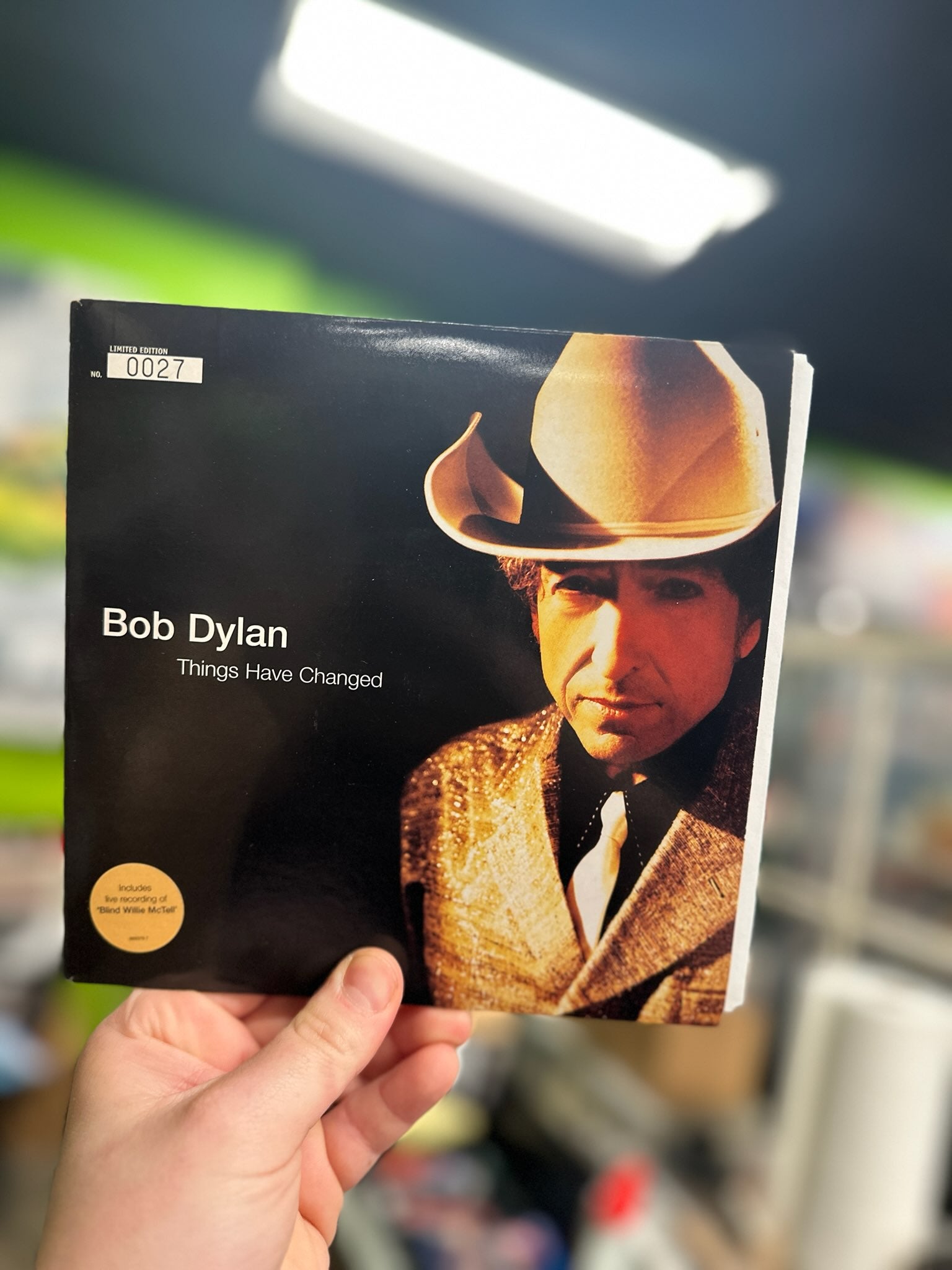 Bob Dylan- Things Have Changed (2000 U.K. Press)(Numbered)