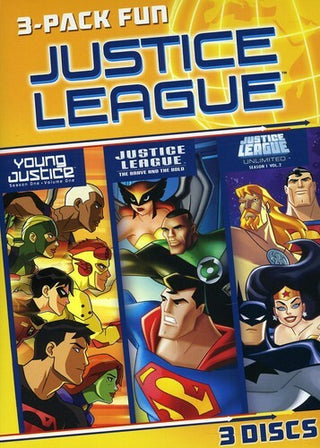 Justice League: 3-Pack Fun (Young Justice/The Brave and Bold/Unlimited Season 1 Vol. 1)