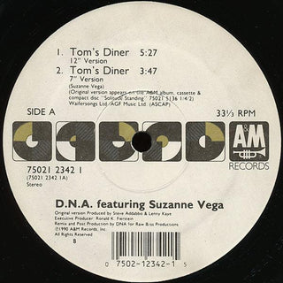 DNA Ft. Suzanne Vega- Tom's Diner (12")