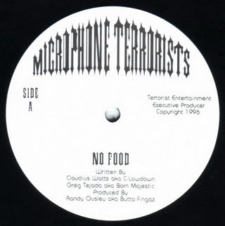 Microphone Terrorists- No Food/Hall Of Fame (12")(Sealed)