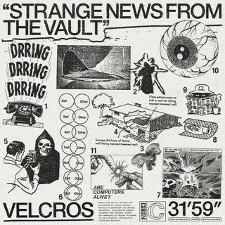 Velcros- Strange News From The Vault(Orange/Aqua Blue)(Top Seam Split)