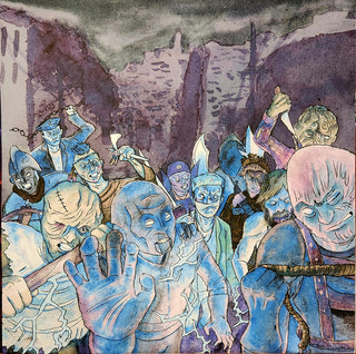 Neon Maniacs Soundtrack (2023 Terror Vision Unhappy Campers Orange In Clear w/ Neon Green Splatter Vinyl Club Press w/ Bonus Test Press)(Numbered)(Sealed)