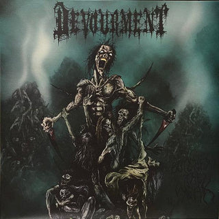 Devourment- Butcher The Weak (Turquoise w/ White Swirl Vinyl) (Used Vinyl)