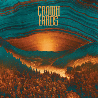Crown Lands- Crown Lands (Clear W/ Orange & Blue Splatter)(Small Seam Split On Spine)