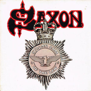 Saxon- Strong Arm Of The Law (French Pressing)(Small Top Seam Split)