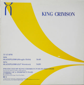 King Crimson- Sleepless (Promo 12")