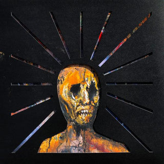 End- Splinters From An Ever-Changing Face (Red W/ Gold Pinwheels & Splatter)