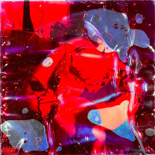 Baby Queen- Quarter Life Crisis (Purple W/ Pink Splatter)(Pink Glitter Gel Filled Sleeve)(Numbered)