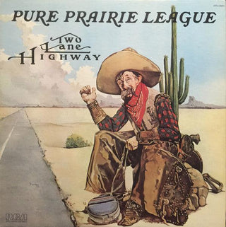 Pure Prairie League- Two Lane Highway (Promo Stamp, Top Right Corner)(Sealed)