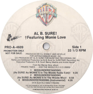 Al B. Sure Feat. Monie Love- Missunderstanding (12")(Sealed)
