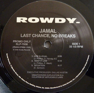 Jamal- Last Chance, No Breaks (Promo LP)