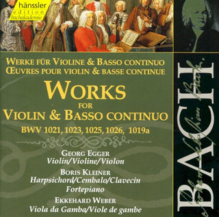 Bach / Egger / Kleiner / Weber- Sonatas For Violin & Basso Continuo 123