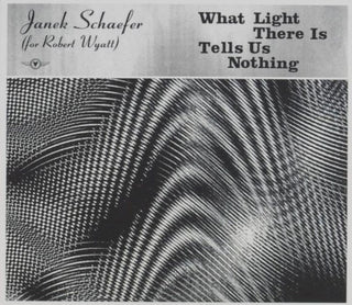 Janek Schaefer For Robert Wyatt- What Light There Is Tells Us Nothing