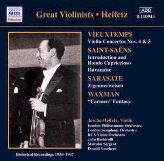 Jascha Heifetz- Great Violinists: Vieuxtemps/Saint-Saens/Sarasate/Waxman
