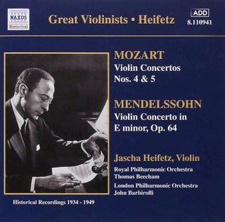 Jascha Heifetz- Great Violinists: Violin Concertos