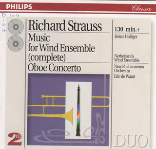 Richard Strauss (Netherlands Wind Ensemble,New Philharmonia Orchestra,Edo de Waart)- Music for Wind Ensemble (complete) / Oboe Concerto (2CD)