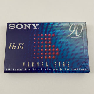 Sony C90HFB Normal Bias Blank Cassette: 90 Mins