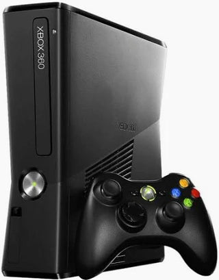 Xbox 360 S 4GB Console w/1 Controller & Wireless Charger Base
