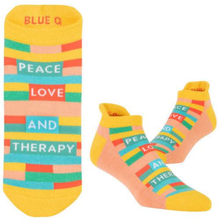 Peace Love And Therapy - Sneaker Socks