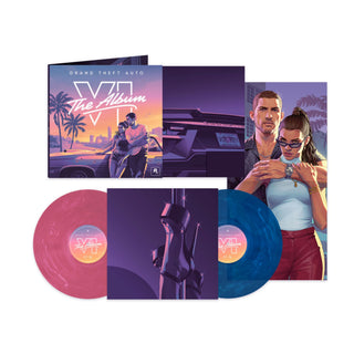Grand Theft Auto VI: The Album (Indie Exclusive Pink & Blue Marble Vinyl + Poster) (PREORDER)