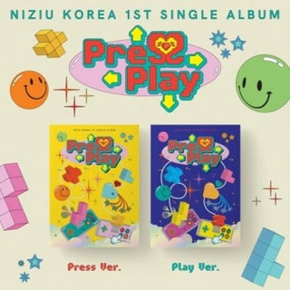 Niziu- Press Play - Random Cover - incl. 88pg Photobook, 2 Photocards, Photo Frame, Postcard + Sticker