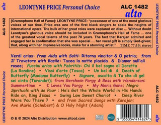 Leontyne Price- Leontyne Price: Personal Choice