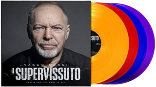 Vasco Rossi- Il Supervissuto - 4LP Box, Orange, Red, Blue & Purple Vinyl