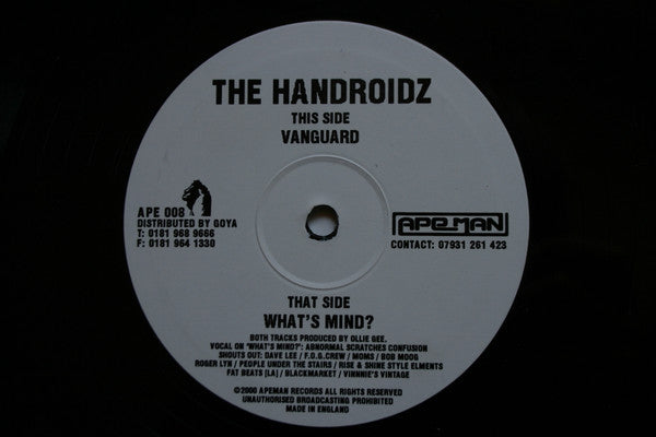 The Handroidz- Vanguard/ What's Mind? (10”)