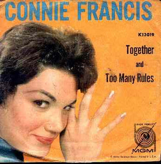 Connie Francis- Together/Too Many Rules - Darkside Records