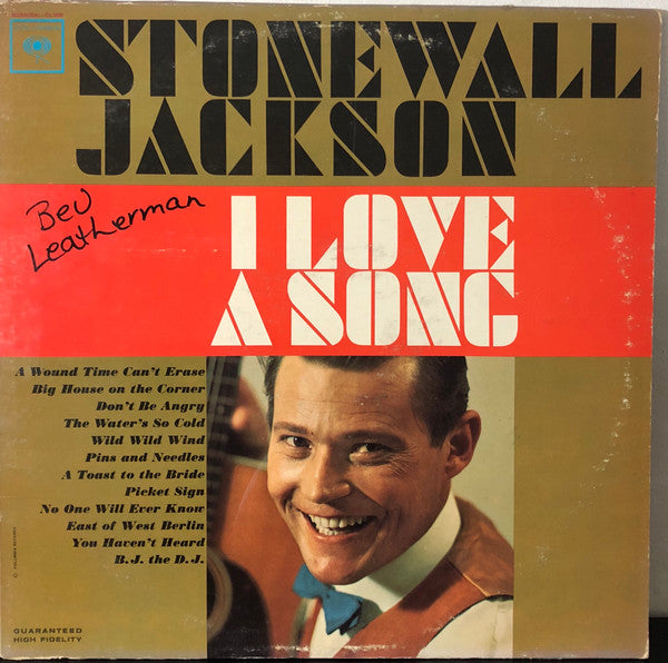Stonewall Jackson- I Love A Song - Darkside Records