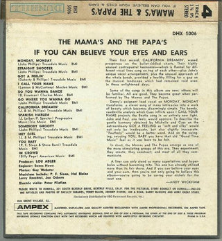 Mama's And The Papa's- If You Can Believe Your Eyes And Ears ( 3 ¾ ips) - Darkside Records