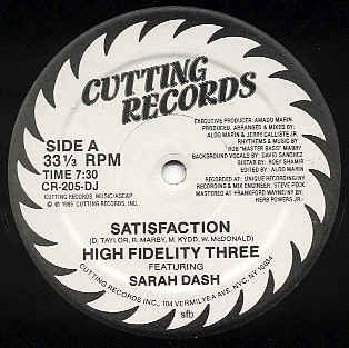 High Fidelity Three- Never Satisfied (12”) - Darkside Records