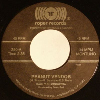Raul Y Su Orquesta- Penetro/ Peanut Vendor - Darkside Records