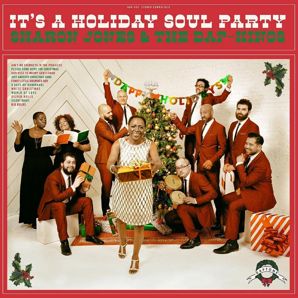 Sharon Jones & The Dap-Kings- It's A Holiday Soul Party (Red/White Vinyl) - Darkside Records