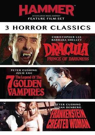 Dracula: Prince Of Darkness/ Legend oF The 7 Goldne Vampires/ Frankenstein Created Woman - Darkside Records